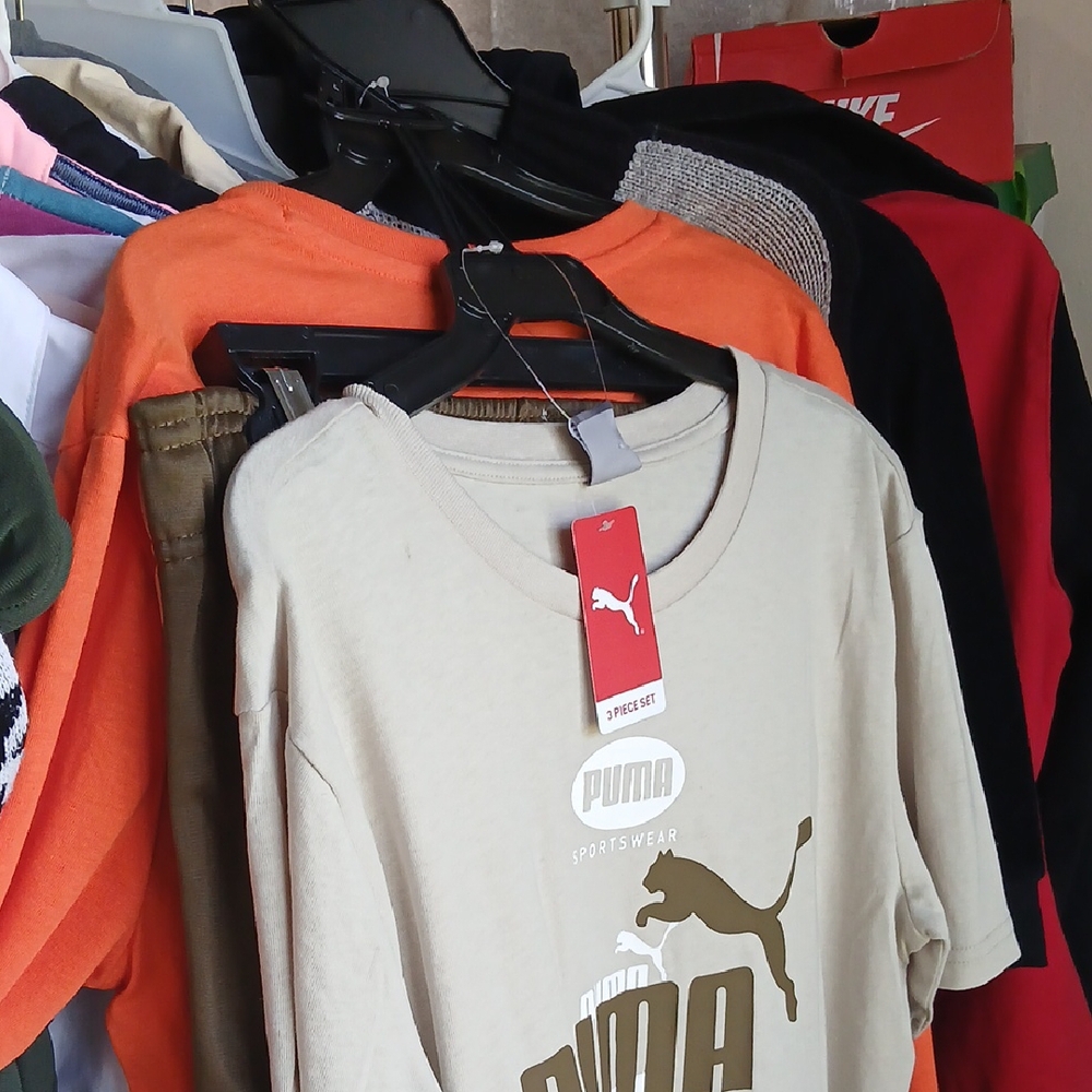 Puma Cream Short Sleeve Tee Casual Comfort